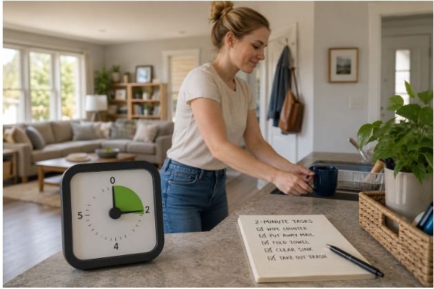 Use the Two-Minute Habit for Small Household Tasks